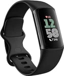 Fitbit by Google Charge 6 Activity Tracker Includes a 6 Month Premium Membership, 7 Days Battery Life, Google Wallet and Google Maps - Obsidian/Aluminium Black