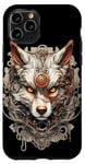 Coque pour iPhone 11 Pro Loup Steampunk