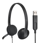 Logitech H340 Computer Office Education Formation Interface USB Microphone Filaire Casque