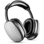 Music Sound | Casque Bluetooth MAXI2 | Casque Bluetooth 5.0 sans Fil - Play Time 22h - Charging Time 1,5h - Microphone intégré - Commandes sur Le pavillon et Bandeau réglable, Couleur Noir