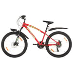 vidaXL Mountainbike 21 växlar 26-tums däck 42 cm röd 3067223