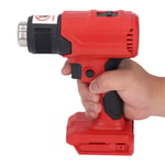 (Red) Handheld Hot Air Machine Cordless Heat Gun Adjustable Dual Heating FST