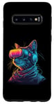 Galaxy S10 Neon Feline Fantasy Case