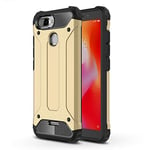 AUSKAS-UK Shockproof Protective Case For Xiaomi Magic Armor TPU + PC Combination Case for Xiaomi Redmi 6 (Black) Combination Case (Color : Gold)