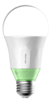 TP-Link Smart Wi-Fi LED-lampa, dimbart ljus,802.11b/g/n, E27,800lm,vit