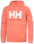 Helly Hansen Unisex Kids Jr Hh Logo Hoodie 2.0 Shirt, Peach Echo, 12 Years UK