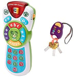LeapFrog Scout's Learning Lights Remote, Musical Baby Toy & B. toys – FunKeys Toy – Funky Toy Keys for Toddlers and Babies – Toy Car Keys on a Keychain with Light and Sounds –100% Non-Toxic