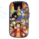 One Piece Luffy Anime Case Pennlåda Student School Brevpapper Pen förvaringsväska B