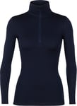 Icebreaker Women's 260 Tech Longsleeve Half Zip Midnight Navy, S