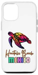Coque pour iPhone 13 Pro Huatulco Beach Mexico Floral Turtle Match de vacances en famille