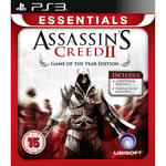Assassin's Creed 2 Game of the Year Essentials for Sony Playstation 3 PS3