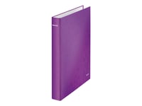 Leitz Wow - Ringpärm - Ryggbredd: 25 Mm - För A4, A4 Maxi - Kapacitet: 250 Ark - Lila Metallic