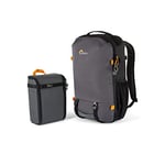 Lowepro Trekker Lite Bp 250, Camera Backpack, With Removable Camera Insert, With Accessory Strap System, Camer Bag For Mirrorless Camera, Compatible With Sony Alpha 7, Grey