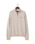 Lexington Cotton Half-zip Sweater Beige