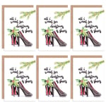 Christmas Cards Shoes Shopaholic Fashion Funny Set Xmas Cards Blank Greeting Cards With Envelopes Pack of 6