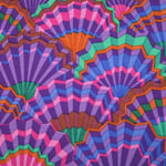 Kaffe Fassett Paper Fans Purple 100% Cotton Quilting Craft Clothing Fabric