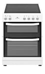 NewWorld NWMID63CW 60cm Twin Cavity Electric Cooker - White HW180899