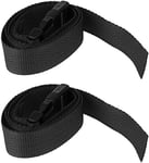 N/W 1m x 25mm Golfer Golf Trolley Bag Straps Webbing Belt Band with Quick Release Buckle Accessories 2 Pieces (Black)