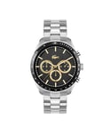Lacoste Chronograph Quartz Watch for men BOSTON Collection with Silver Stainless Steel bracelet - 2011272