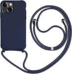Coque de Protection en Silicone pour iPhone 14, Collier réglable