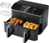 COSORI Dual Zone Air Fryer, 8.5L XL Capacity, 2 Non-Stick Drawers with Visual W