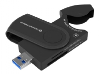 Conceptronic - Kortläsare - 4-i-1 (SD, TransFlash, microSD, SDHC, microSDHC, SDXC, microSDXC) - USB 3.0