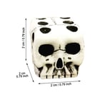 (1)Gothic Skeleton Dice Game With 5Pcs White Mini Face Gaming Dice Ideal For