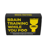 Brain Training While You Poo - Brain Teaser Card Game - Toilet Puzzle Cards - Novelty Gift