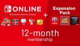 Nintendo eShop Abonnement Switch Online + Pack additionnel 12 mois (Individuel)