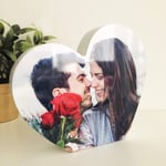 Beautiful Heart Photo Block Gift, Freestanding, Personalise with your own special photo, Makes a lovely thoughtful gift for Valentines Day, Gift for Girlfriend, Gift for Wife, Gift for Fiance