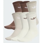 adidas Original Trefoil Cushion Crew Socks 6 Pairs Strømper unisex