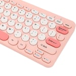 (Pink) Wireless Keyboard And Mouse Combo Colorful Stylish Slim Mute
