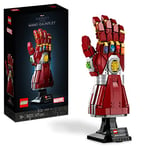 LEGO 76223 Marvel Nano Gauntlet, Iron Man Model with Infinity Stones, Avengers: Endgame Film Set for Adults, Collectable Memorabilia, Gift Idea for Men, Women, Husband, Wife, Him & Her