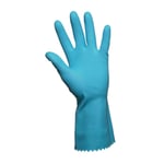 Flergångshandske Abena Nova 45 Latex Velour 300mm 0,45mm Blå 8,5 - M