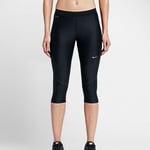 Womens Nike Power Speed Capri 3/4 Compression Running Tights  Sz XL Black New