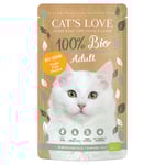 Ekonomipack: Cat's Love Ekologisk 12 x 100 g - Ekologisk kyckling