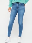 Levi's 721&trade; High Rise Skinny Jean - Blue Wave Mid, Blue, Size 28, Inside Leg 30, Women