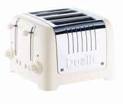 Dualit 46213 4 Slot Lite Toaster in Canvas White Finish