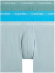 Calvin Klein Men's Boxer Briefs Stretch Cotton Pack of 3, Multicolor (Vivid Blue/Arona/Sagebush Green), L