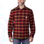 Carhartt Midweight Flanellskjorta Herr Red Ochre XXL
