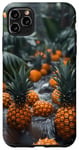 iPhone 11 Pro Max Plus Pineapple Lover Cool Tropical Fruit Organic Aqua Case