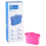 1 Year High-Performance and Ultra-Modern tap Water Purifying Water Filter Cartridges (4 X 90 Days) .Removes Strong Taste of Chlorine and limescale. for nouveaux jugs only. (Cerise)