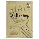 Ursus 24939210 - Hand Lettering Paper, Elephant Skin in Chamois Colour, DIN A5, 190 g/m², 10 Sheets, Ideal Base for Individual Design of Letters, Cream