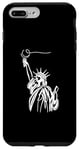 Coque pour iPhone 7 Plus/8 Plus One Line Art Dessin Lady Liberty