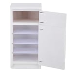 1:12 White Mini Refrigerator Excellent Furniture Model Kitchen Accessory UK 