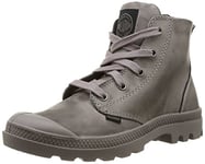 Palladium Pampa Hi Leather F, Boots Femme - Gris (674 Gray/Black), 38 EU