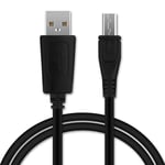 Câble Data (LONG CONNECTEUR) pour Crosscall Trekker-M1 / Spider-X4 / Spider-X1 / Shark-X3 - 1m Câble USB, noir