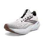 BROOKS Women's Glycerin StealthFit 21 Sneaker, White Grey Black, 6 UK