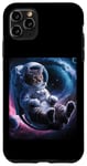 Coque pour iPhone 11 Pro Max Catronaute Chat Astronaute Deep In Space Cadeaux cosmiques