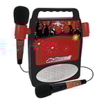 REIG Micros Enceinte Bluetooth avec Microphones, Couleur Noir (866)